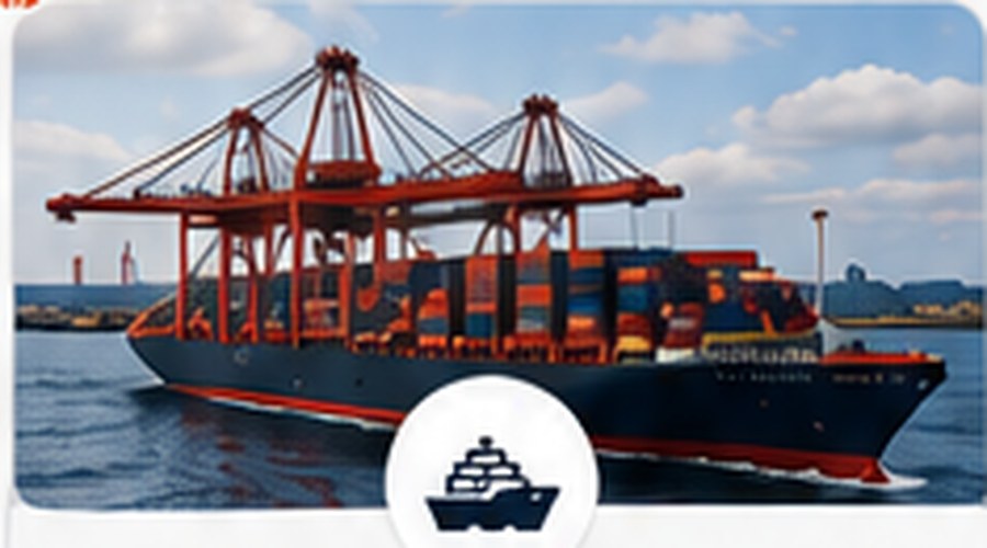 Navire porte-conteneurs au port