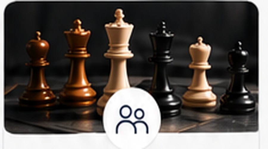 Pièces d’échecs illustrant la stratégie